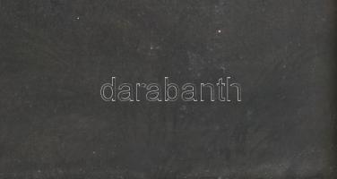 Mezey Lajos (1820-1880): Romantikus táj, 1879. Olaj, vászon. Jelzett a hátoldalán. Restaurált. Antik...