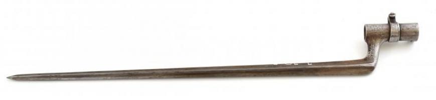 cca 1880 Brit Nyugat Ausztrál döfőszurony. Jelzett, szép állapotban 57 cm / West Australian socket bayonet. Marked, on good condition. 57 cm