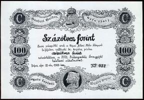 Pápa 1999. "Bakonyvidéki Éremgyűjtő Találkozó" 150Ft pénzpótló utalvány T:I Csak 60-70db-ot nyomtak belőle!