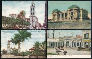 Mexikó 4 db régi képeslap