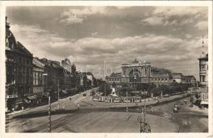 Budapest VII. Keleti pályaudvar, vasútállomás, Baross szobor, villamos, szálloda, üzletek