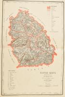 1880 Hátsek Ignác: A magyar szent korona országainak megyei térképei. Bp.,1880, Rautmann Frigyes, (B...