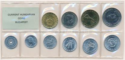 1985. 2f-20Ft (10xklf) érmés forgalmi sor fóliatokban T:1 Adamo FO18