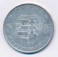 1947. 5Ft Ag "Kossuth" T:2- 
Adamo F8.1