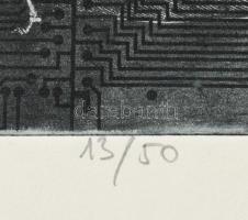 Tassy Béla (1942-): Bartók emlékére. Vegyes technika, papír. Jelzett. Számozott (13/50). Az 1981-ben...