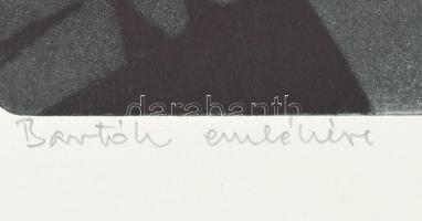 Tassy Béla (1942-): Bartók emlékére. Vegyes technika, papír. Jelzett. Számozott (13/50). Az 1981-ben...