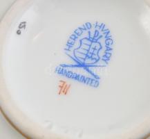 Herendi Viktória mintás porcelán mokkás csésze, kézzel festett, jelzett, hibátlan, m: 4,5 cm, d: 6,5...