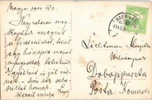 1914 Egyesült erővel: II. Vilmos császár és I. Ferenc József. Sándor Járay sculpst / Viribus Unitis ...