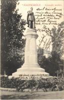 1908 Nagykároly, Carei; Kossuth szobor (1920-ban ledöntötték). Csókás László kiadása / statue (demolished in 1920)