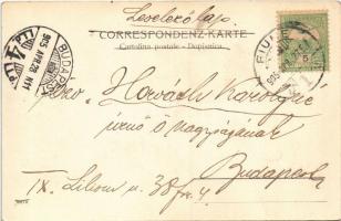 1905 Abbazia, Opatija; VOLOSCA egycsavaros tengeri személyszállító gőzhajó (Salondampfer) / Hungaria...