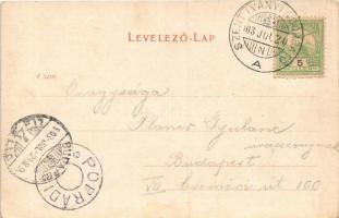 1903 Tátra, Vysoké Tatry; Omladék völgy és Poprádi tó. F. Pietschmann No. 532. 1901. / Trümmer Thal ...