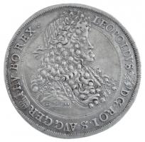 1693K-B Tallér Ag I. Lipót Körmöcbánya (28,35g) T:2,2- kis ph., patina / Hungary 1693K-B Thaler Ag Leopold I Kremnitz (28,35g) C:XF,VF small edge error, patina Huszár: 1373., Unger II.: 1021.