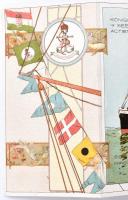 1913 "Adria" Magyar Királyi Tengerhajózási Részvénytársaság líbia-tuniszi menetrendje, lit...