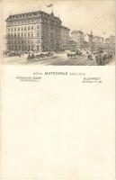 1910 Budapest VII. Petanovits József Metropole szálloda. Rákóczi út 58. litho