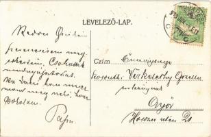 1910 Budapest VII. Petanovits József Metropole szálloda. Rákóczi út 58. litho