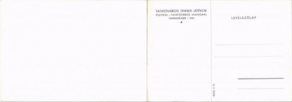 1935 Tatatóváros, Tata-Tóváros; Tannhäuser Szabadtéri Előadás. Ünnepi Játékok. Kinyitható panorámala...