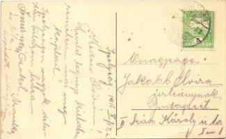 1915 Ipolyság, Sahy; Templom utca, Új takarékpénztár / street, church, new savings bank (EK)