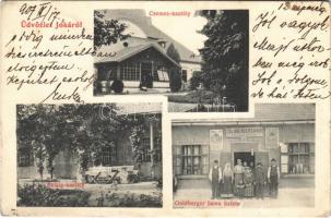 1907 Jóka, Jelka; Csemez és Reisig kastély, Goldberger Samu üzlete / castles, shop (EK)
