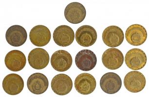 1970-1981. 2Ft sárgaréz (19xklf) T:2-3 
Adamo F7.4