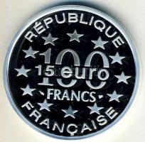 Franciaország 1997. 100Fr/15€ Ag "Írország-Rock of Cashel" T:PP Csak 20.000db!