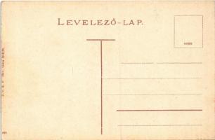 Nagyszombat, Trnava; Ferenc József tér, színház, Szentháromság szobor, Bauer Károly, Smekal és fia é...