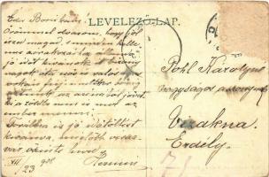 1908 Pozsony, Pressburg, Bratislava; Duna utca, Neffe József papír üzlete és saját kiadása, posta / ...