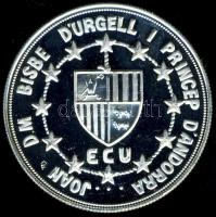 Andorra 1992. 10D Ag "ECU" T:PP kis k. Csak 15.000db!