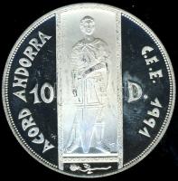Andorra 1993. 10D Ag "ECU" T:PP kis k. Csak 25.000db!