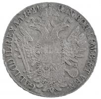 1824B Tallér Ag "I. Ferenc" Körmöcbánya (27,81g) T:2- juszt., ph. / Hungary 1824B Thaler A...