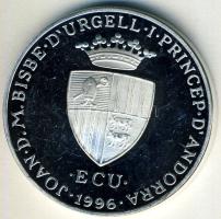 Andorra 1996. 10D Ag "II.Frigyes" T:exPP k.