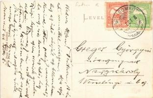 Nagysomkút, Somcuta Mare; Kir. járásbíróság. Özv. Popp Vidorné kiadása / county court