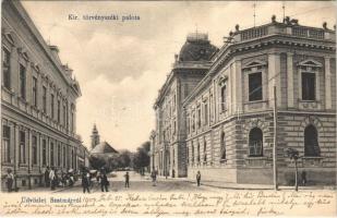 1903 Szatmárnémeti, Szatmár, Satu Mare; Kir. törvényszéki palota. Lövy M. kiadása / court palace