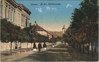 Orsova, M. kir. járásbíróság, utca / county court, street (EB)