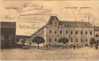 1911 Szászrégen, Reghin; Járásbíróság. Traugott Blasi kiadása / Bezirksgericht / county court (EK)