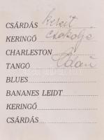 1928 Az Országos Vendéglős Bál kitöltött táncrendje, ceruzával, Fővárosi Sörfőző Rt. Kőbánya maláta ...