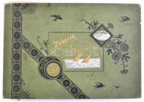 cca 1900 Abbázia, tengerpart, kikötő, városképek (Hotel Quisisana, Villa Angiolina), fotóalbum 10 db...