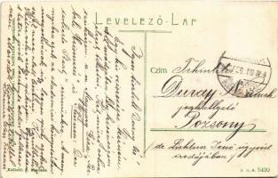 1909 Galánta, Kir. járásbíróság. Kalisch I. kiadása / court  (EK)