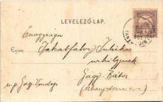 1901 Gölnicbánya, Göllnitz, Gelnica; Magy. kir. állami vasipari szakiskola. Matz Gusztáv kiadása / s...
