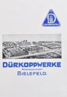 cca 1930 Dürkoppwerke Aktiengesellschaft Bielefeld francia nyelvű katalógus, illusztrált
