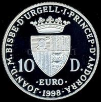 Andorra 1998. 10D Ag "Európa-ülő" T:PP