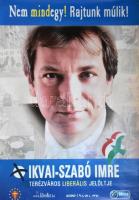 cca 2002-2010 össz. 3 db SZDSZ politikai választási plakát. Egyik Béki Gabriella (1949-) dedikációjá...