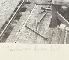 cca 1906 A kiskörei Tisza-híd korszerűsítése, kartonra ragasztott fotó, feliratozva, 23×30 cm