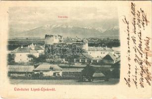 1900 Liptóújvár, Liptó-Újvár, Liptovsky Hrádok; várrom / castle ruin (Rb)