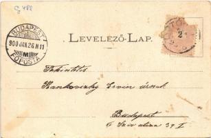 1900 Liptóújvár, Liptó-Újvár, Liptovsky Hrádok; várrom / castle ruin (Rb)