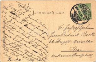 1909 Nagyszombat, Tyrnau, Trnava; Kir. járásbíróság, honvéd emlékmű, útépítés / county court, road c...