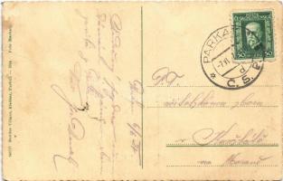 1927 Párkány, Parkan, Stúrovo; Fő utca, nagyvendéglő / main street, restaurant   (fa)