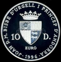 Andorra 1996. 10D Ag "25. évforduló..." T:PP