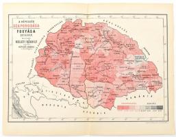 cca 1876 A népesség szaporodása, fogyása 1876-ban tervezte Keleti Károly, rajzolta: Hátsek Ignác. Bp., Kellner Ernő-ny., 15x22 cm
