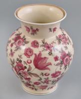 Thomas Ivory Bavaria német porcelán váza, matricás, jelzett, apró kopásnyomokkal, m: 16 cm