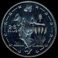 Gibraltár 1994. 2.8Ecu "Mitológia-Európa" T:BU